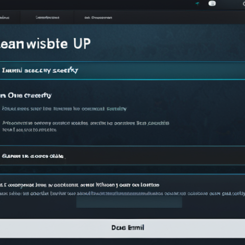 **Steam Account Creation:** A screenshot-style image showing the Steam website sign-up page. Focus on the email field and the security considerations mentioned (online safety), but keep it generic.