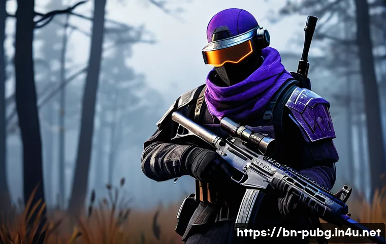 배틀그라운드 스킨 트렌드 - A detailed, high-quality digital illustration of a PUBG character wearing a limited edition Hallowee...